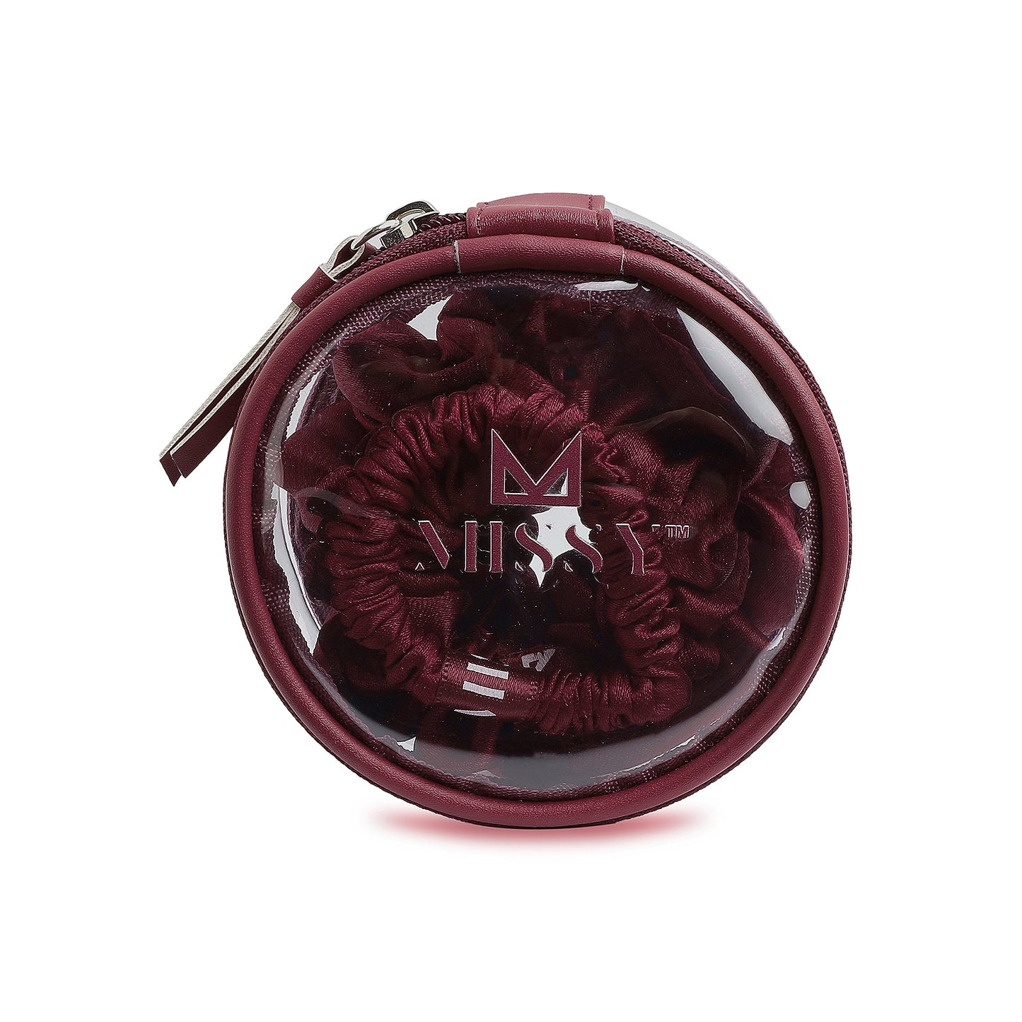 Missy Satin Scrunchie Set with Matching Pouch (Set of 3)