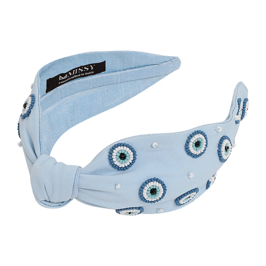 Blue Reverie Knotted Headband