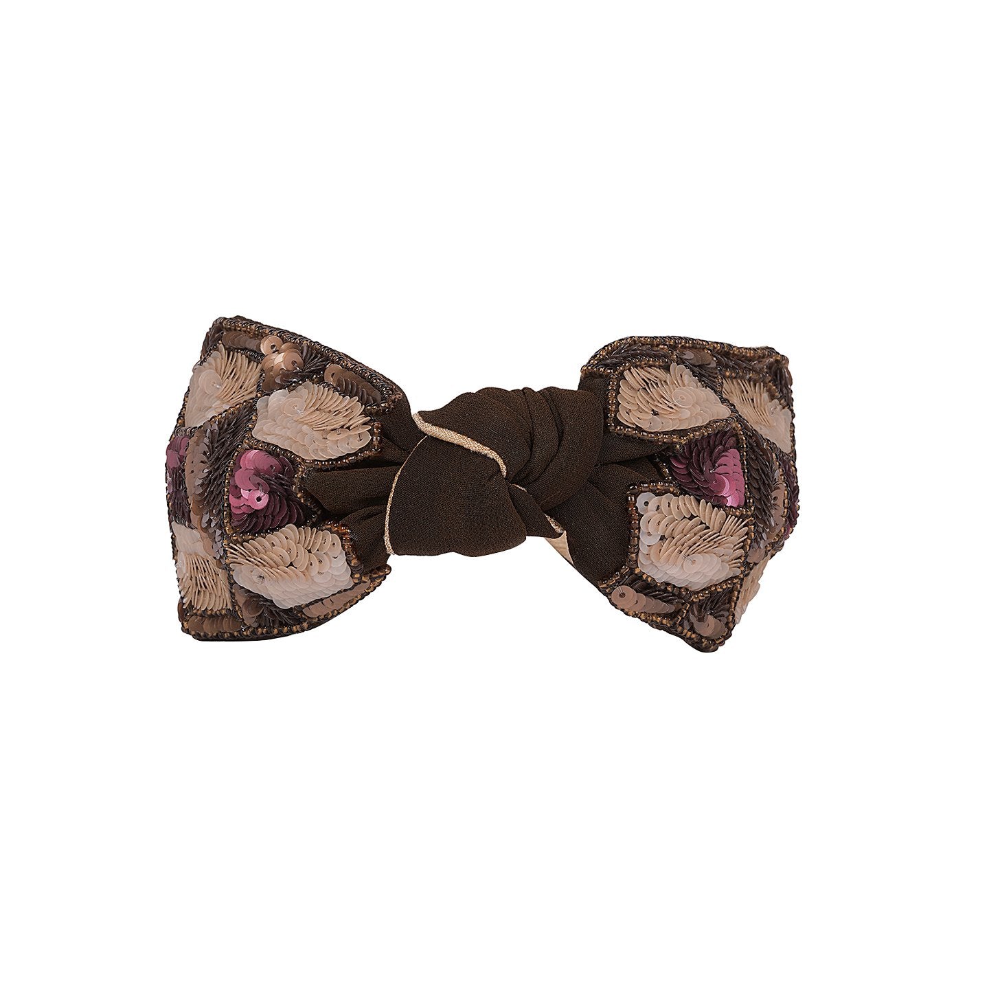 Arabella Headband- Coffee Brown