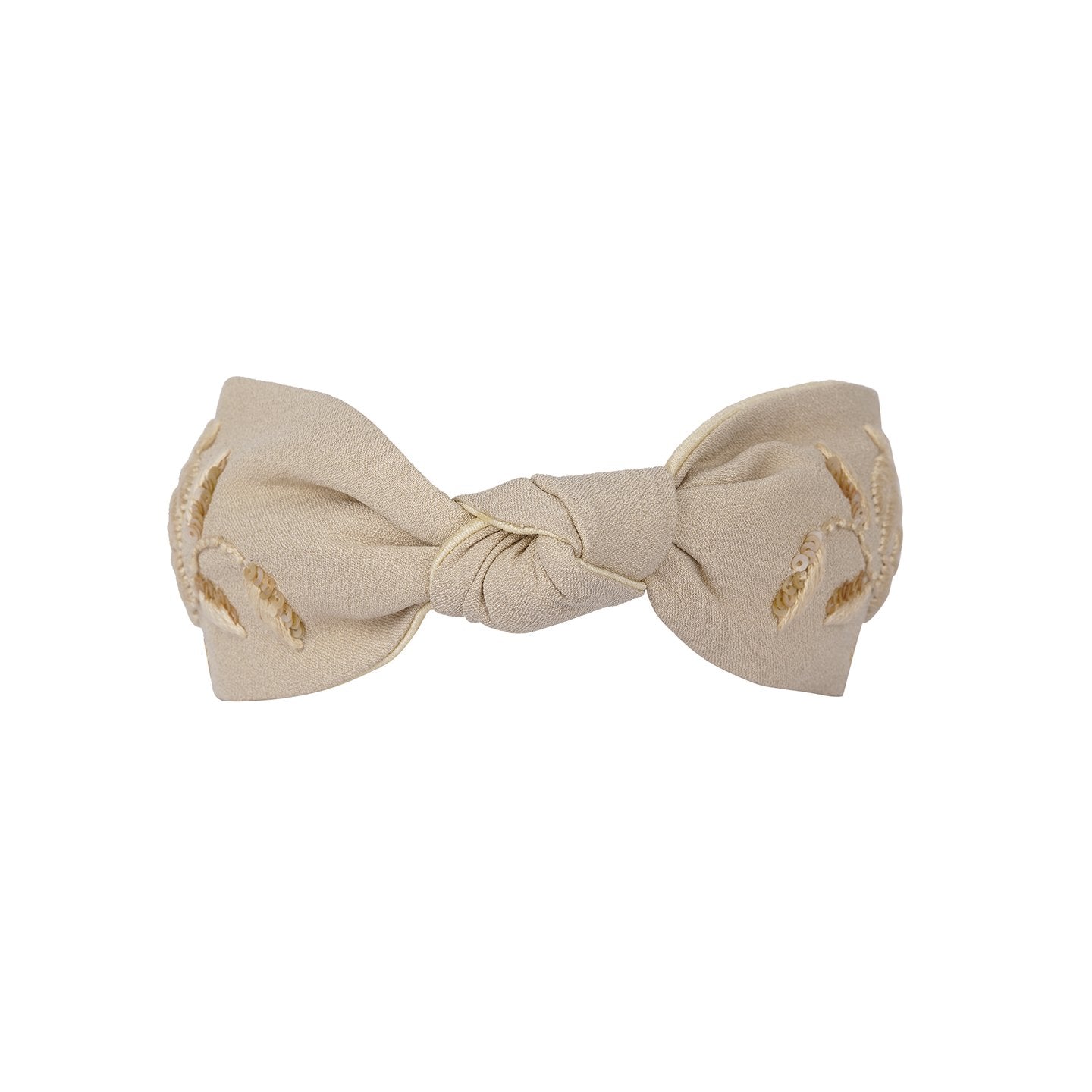 Rose headband- Beige