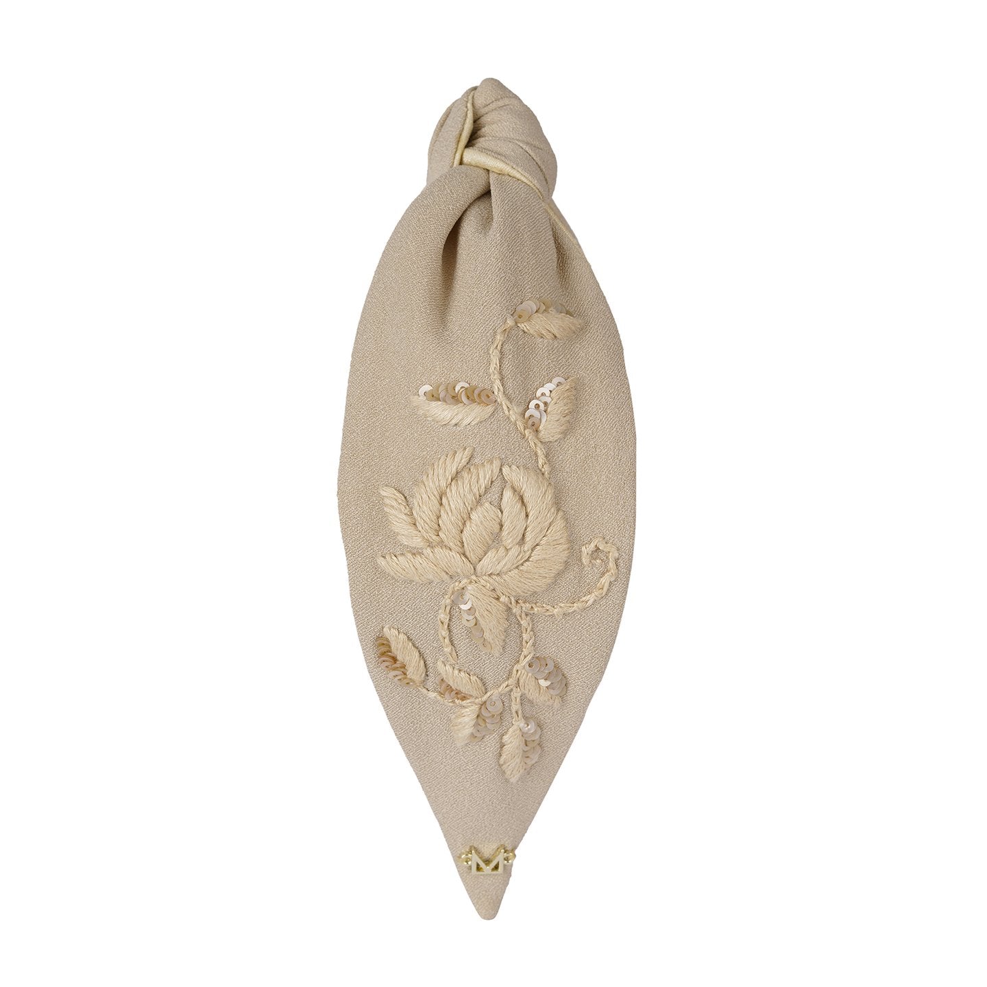 Rose headband- Beige
