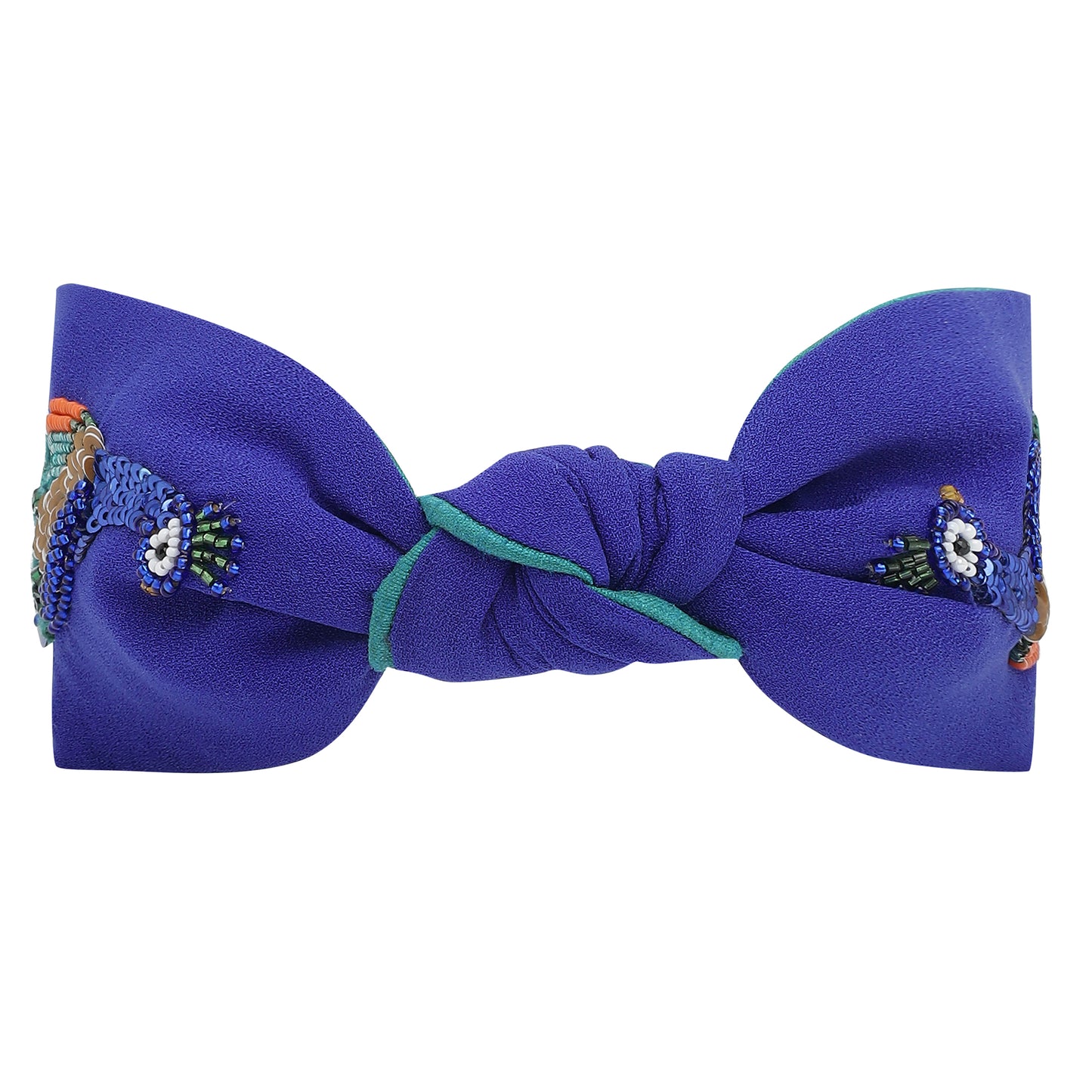 Peacock Glory Embellished Headband