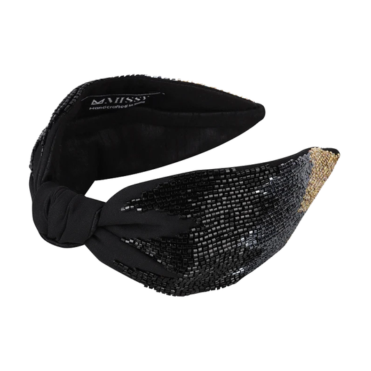 Moonlit Headband- Black/Grey