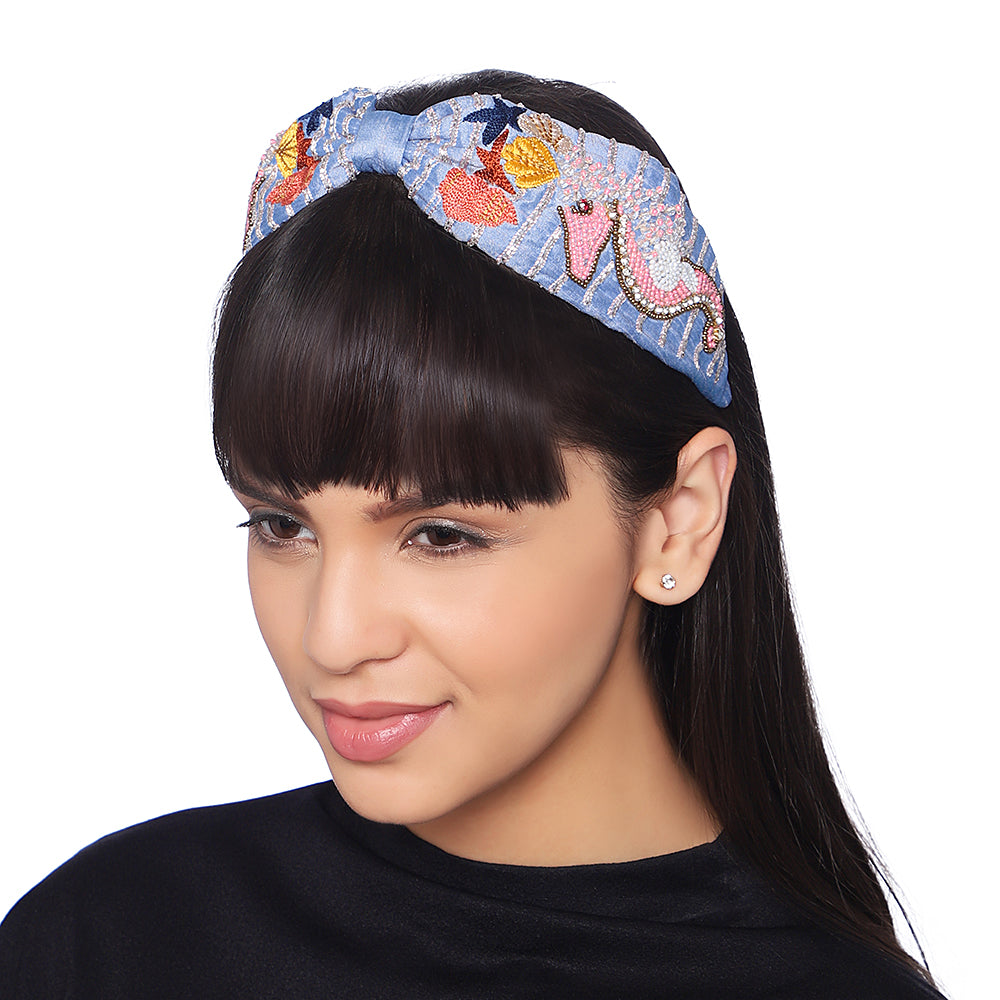 Nautica Headband Ocean Blue