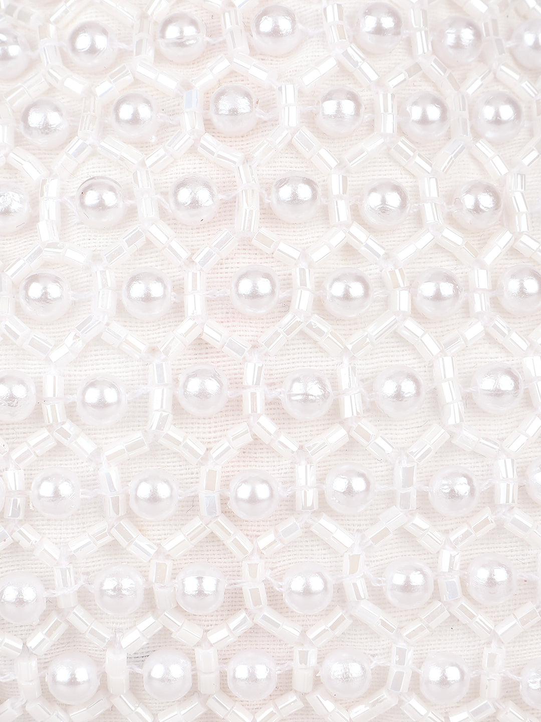 Pearl Embellished Headband- White