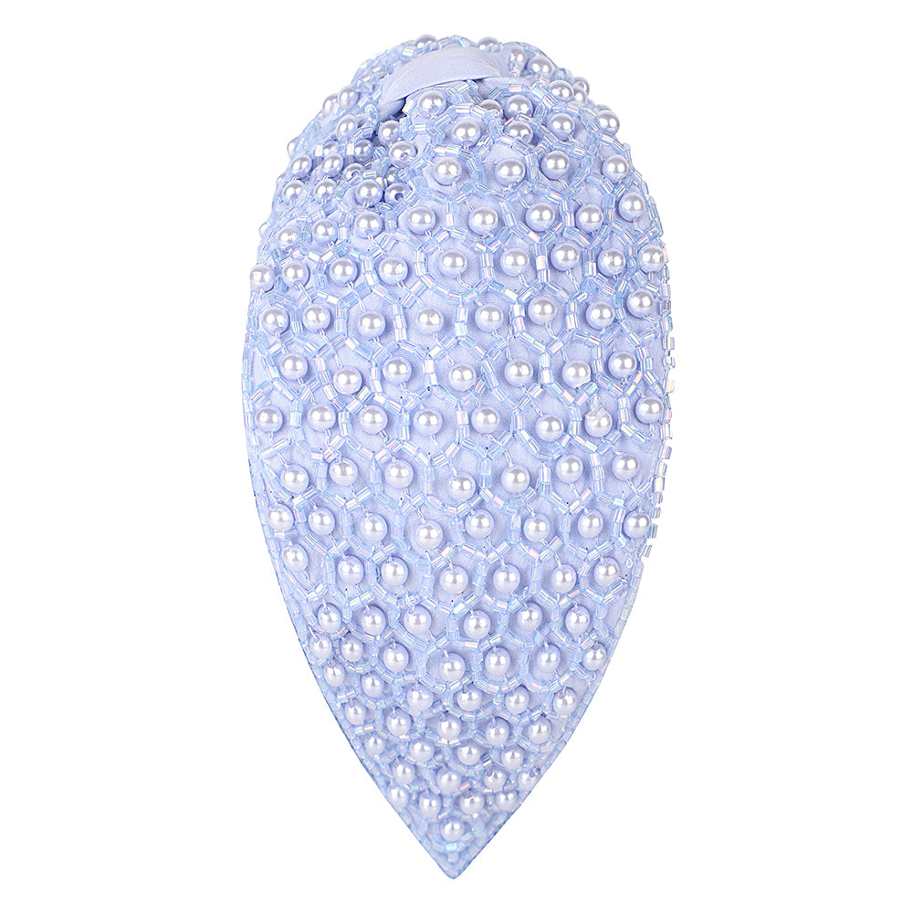 Pearl Embellished Headband- Lilac