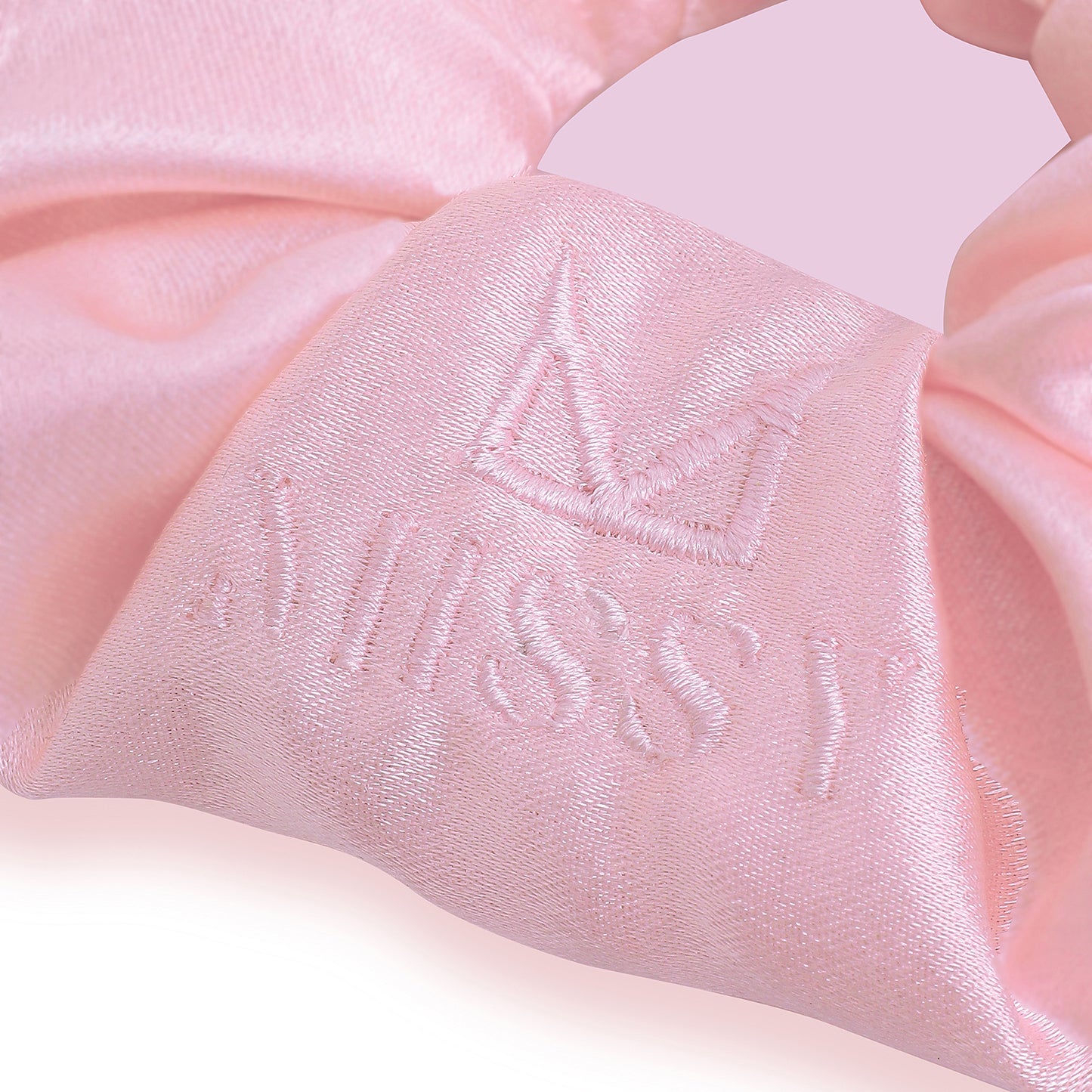Missy Satin Scrunchie Set with Matching Pouch (Set of 3)