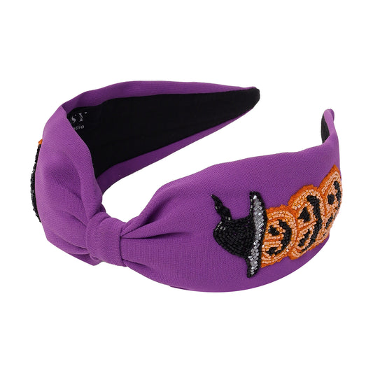 Witch's Pumpkin Knot Headband