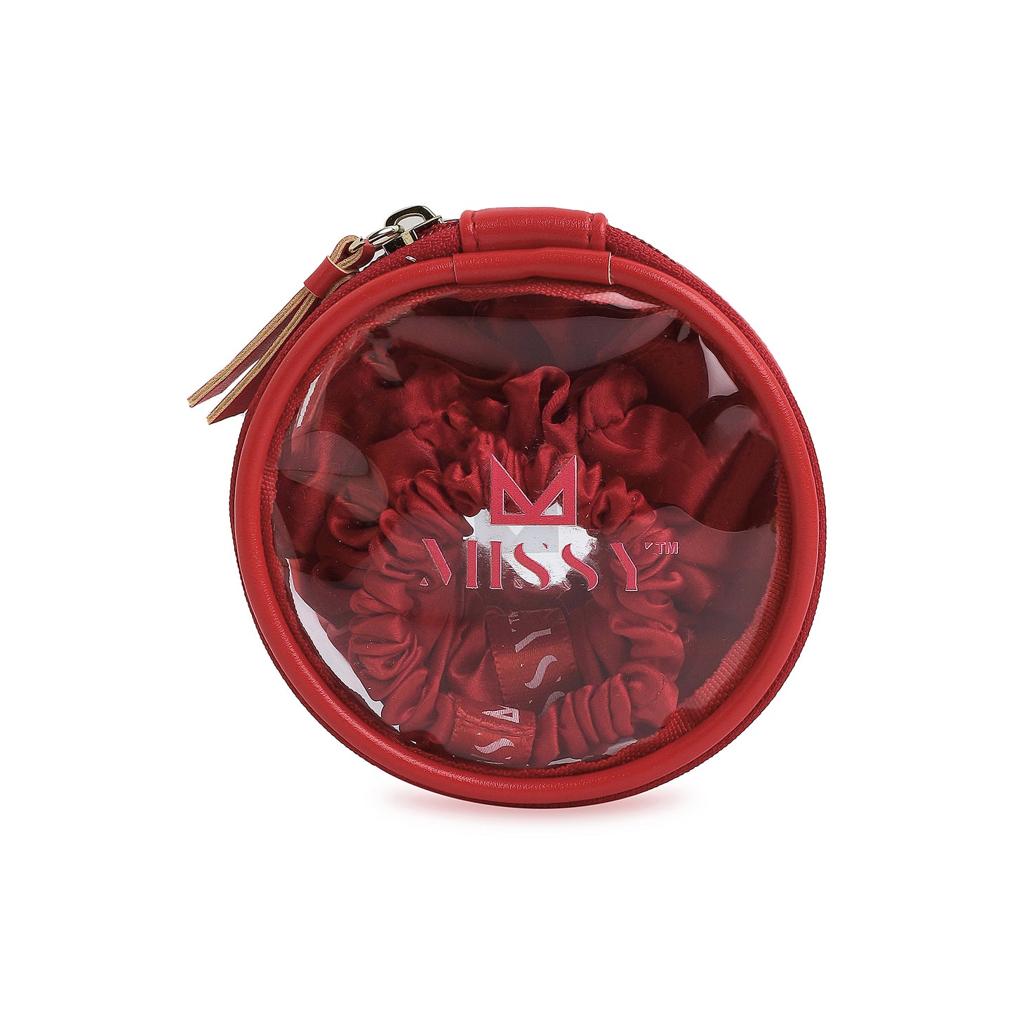 Missy Satin Scrunchie Set with Matching Pouch (Set of 3)
