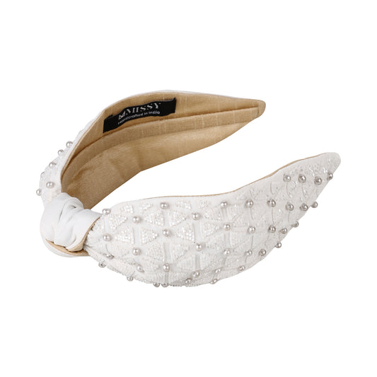 Elara Headband- White