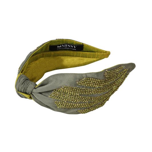 Seren Headband- Olive Grey