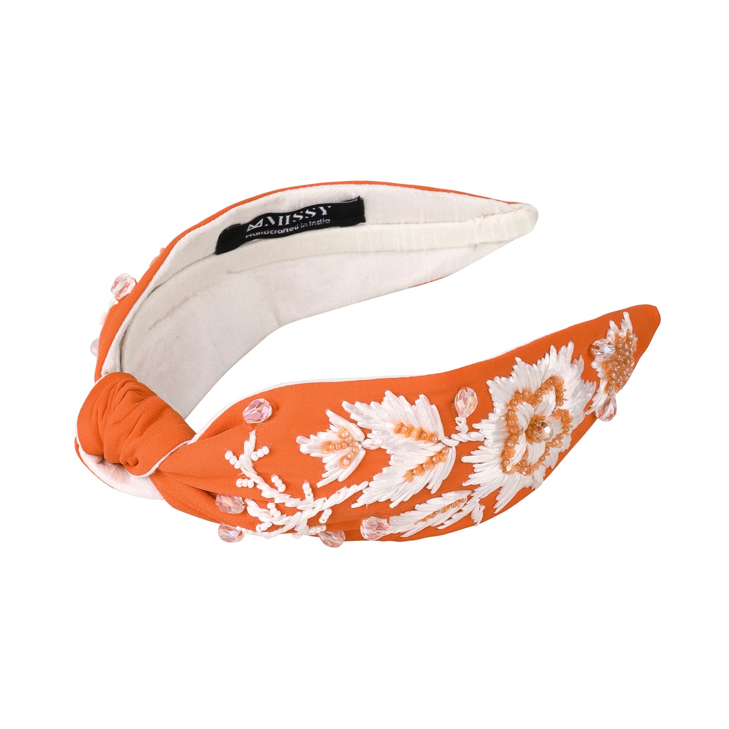 Zinnia Headband- Mandarin Orange