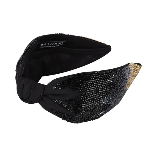 Moonlit Headband- Black/Grey