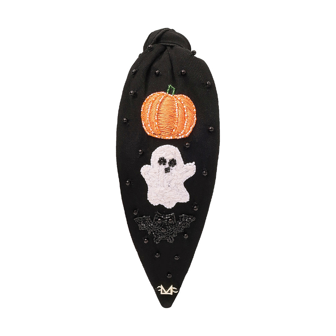 Halloween Pumpkin & Ghost Black Headband