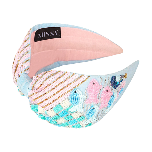 Blue Marine Headband- Blue