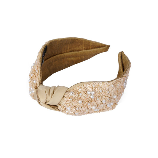 Aurelia Headband - Beige