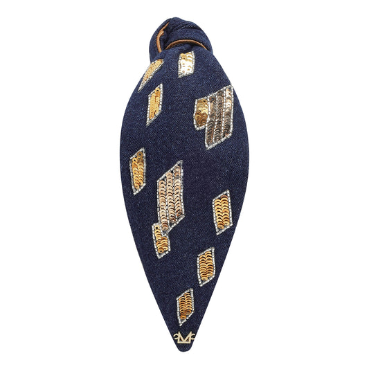 Starlit Denim Headband