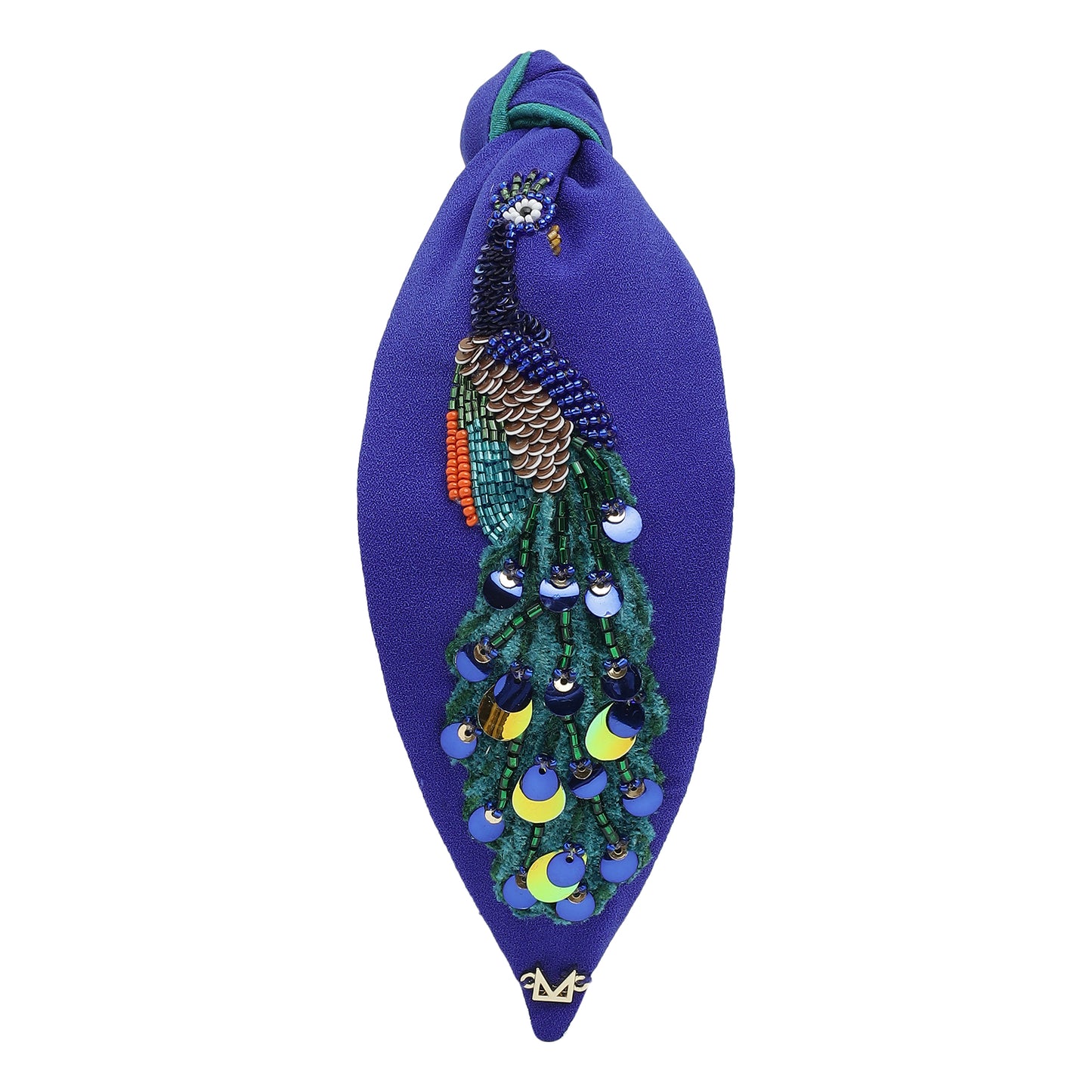 Peacock Glory Embellished Headband