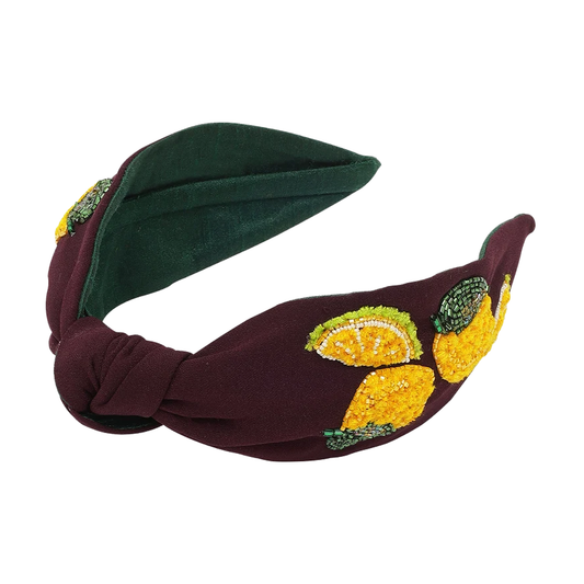 Midnight Citrus Statement Headband