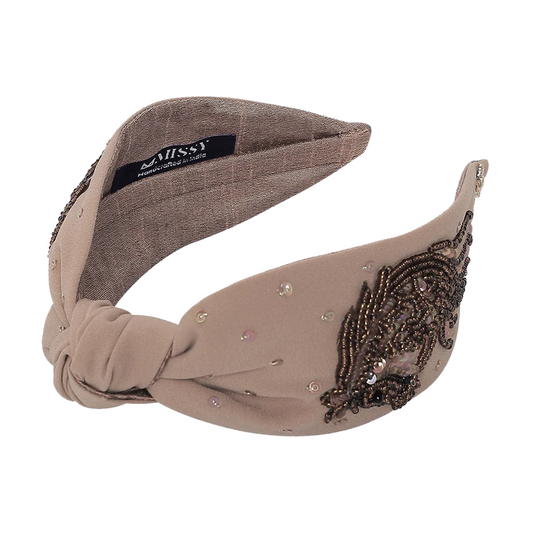 Western Horse Head Beaded Statement Headband